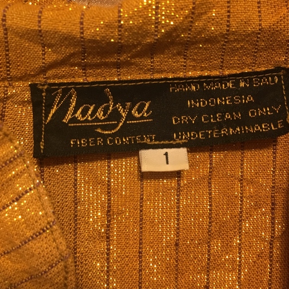 Nadya Gold Vest Handmade in Bali - Picture 2 of 4